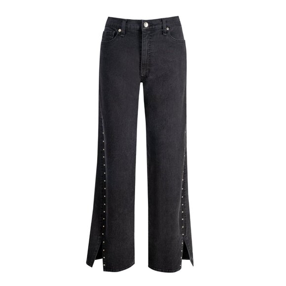 Jessica Simpson Women's Rosa Studded Straight Leg Jeans, 31.5” Inseam, Size 14 - Picture 5 of 6
